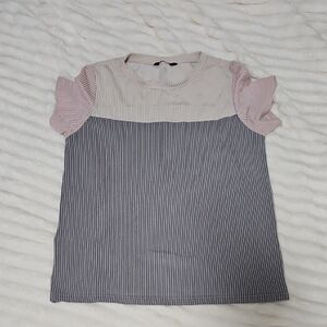 Striped Short Sleeve Top